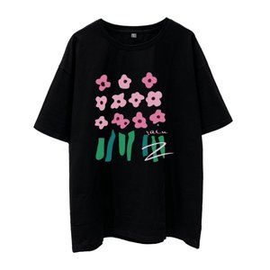 Black half-sleeve with loose cotton T-shirt inside